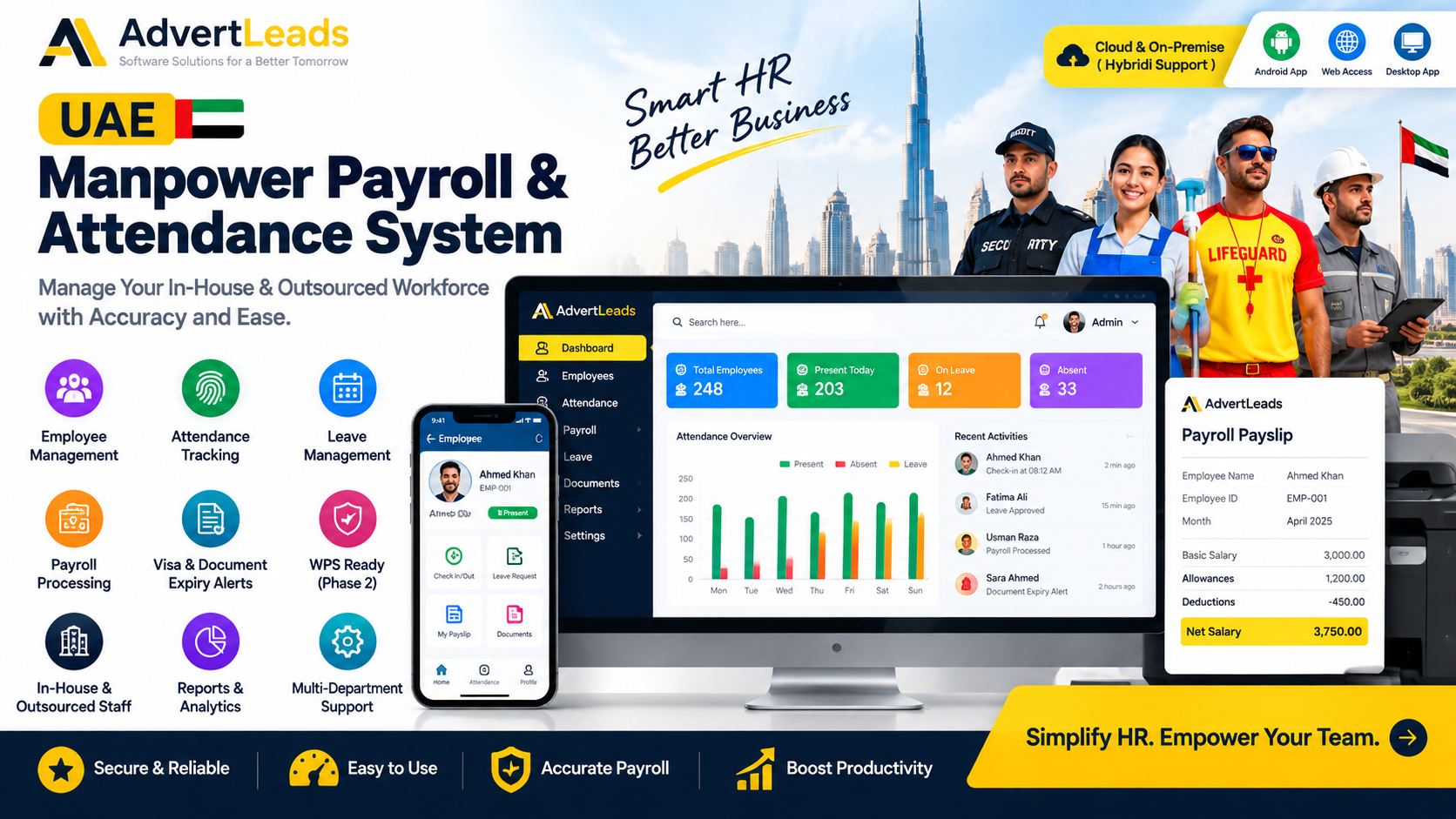 UAE Manpower Payroll & Attendance System